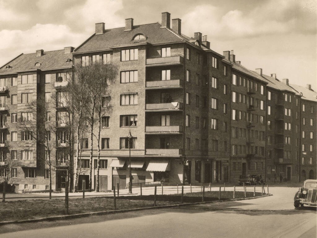 Korsningen Vidblicksgatan och Viktor Rydbergsgatan